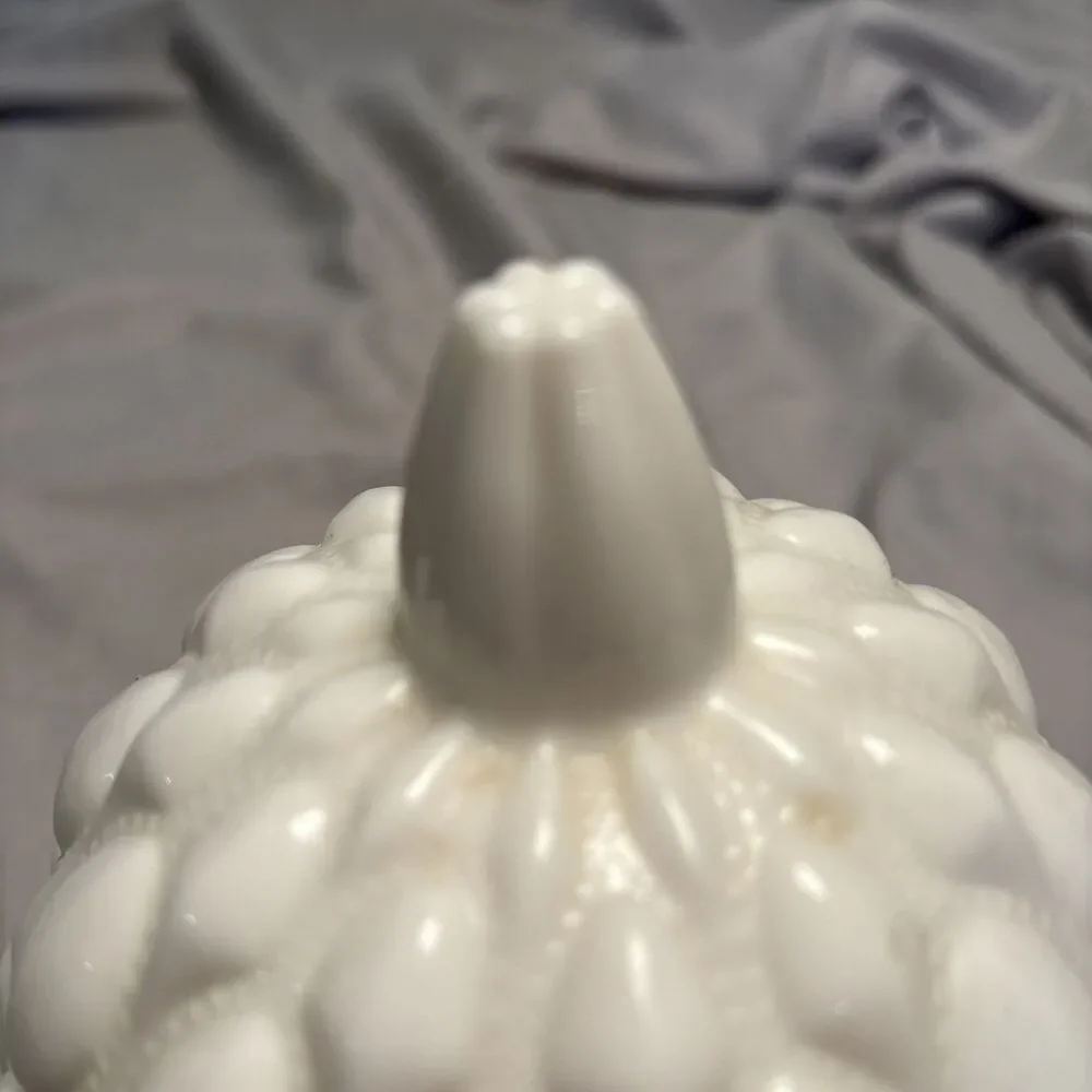 Fostoria Milk Glass Heavy‎ Pedestal Dish With Lid